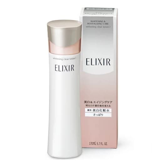 Nước hoa hồng trắng da Shiseido ELIXIR Whitening Clear Lotion I (170ml) - (Da dầu/hỗn hợp)