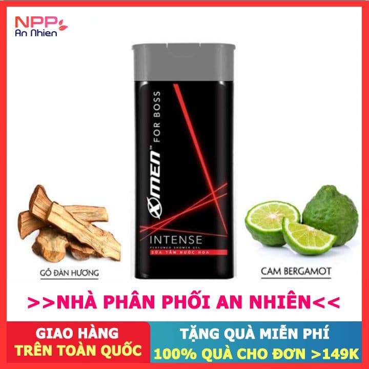 Sữa tắm nước hoa X Men For Boss Intense 380g- NPP AN NHIÊN