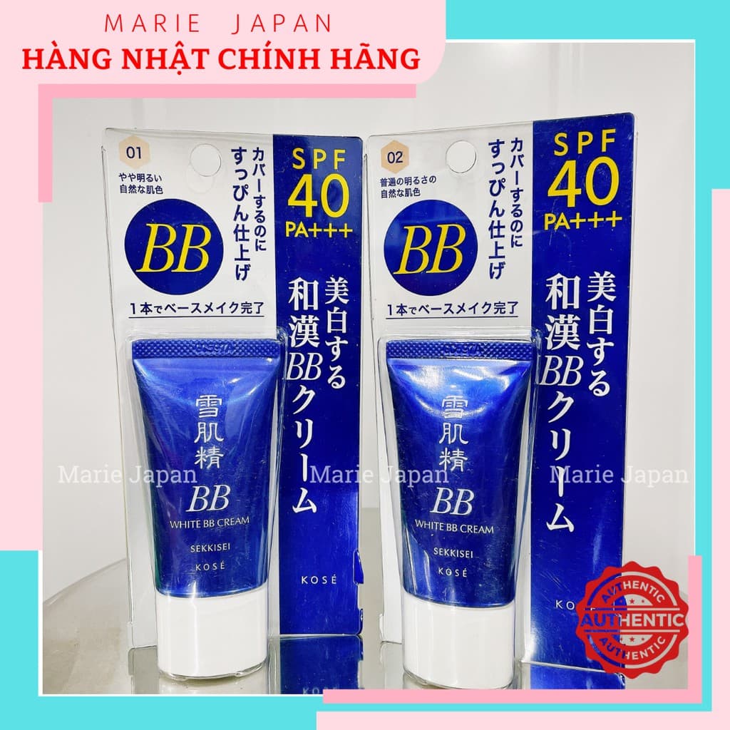 [HCM]Kem Trang Điểm Bb Kose Sekkisei White Cream 30G