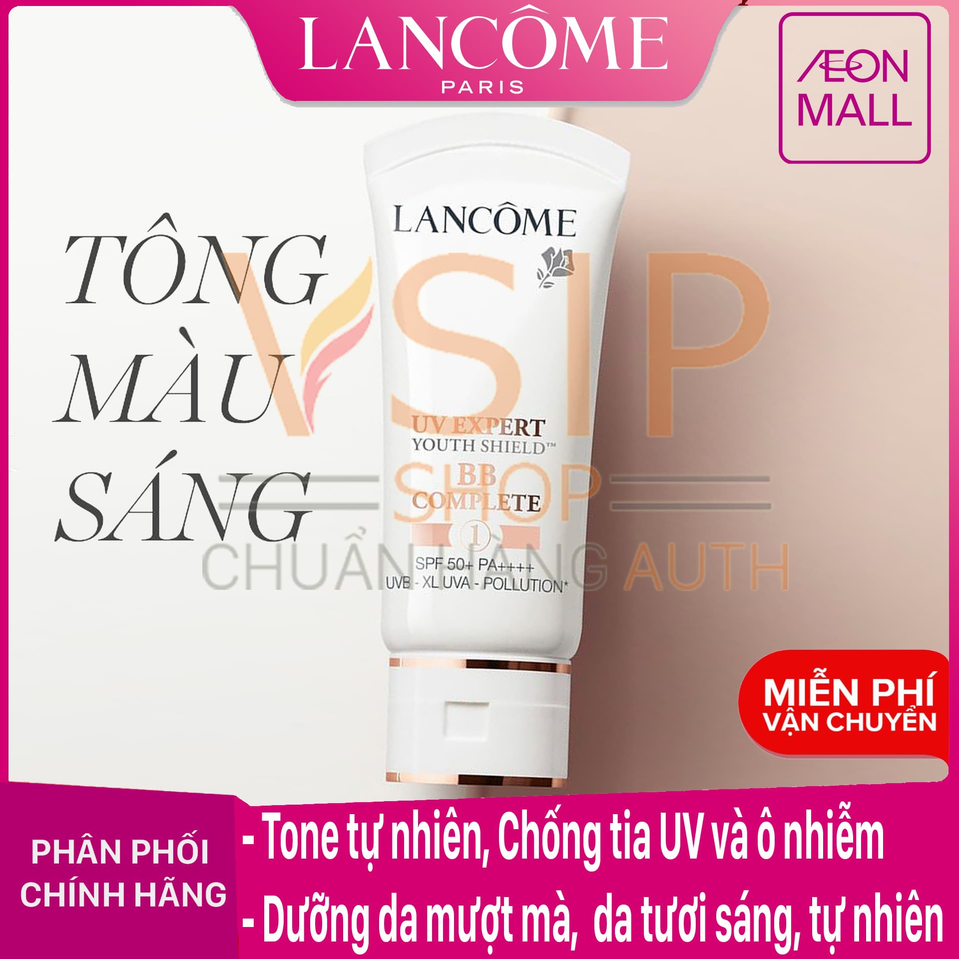 Kem trang điểm kiên chống nắng Lancome UV Expert BB Complete  SPF 50+ PA++++ 30ml