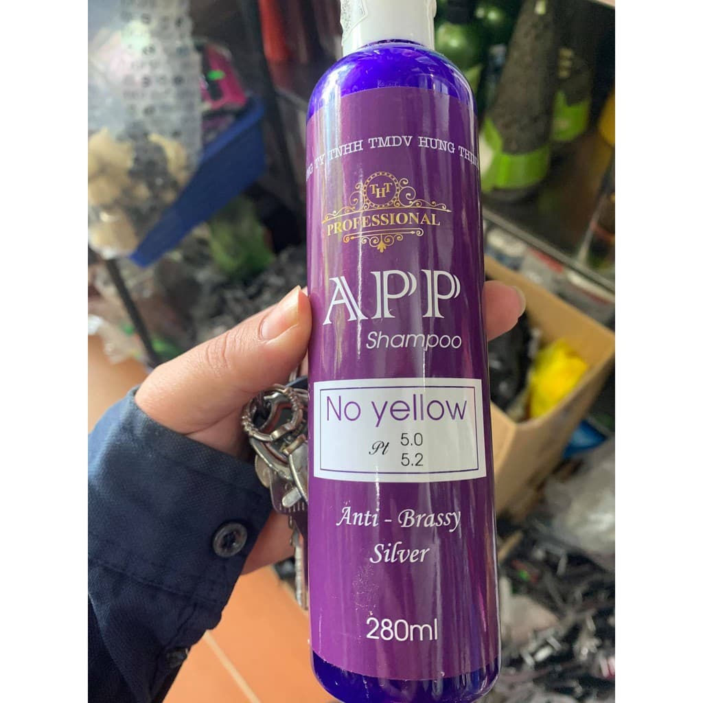 Dầu Gội Khử Vàng APP 280ml