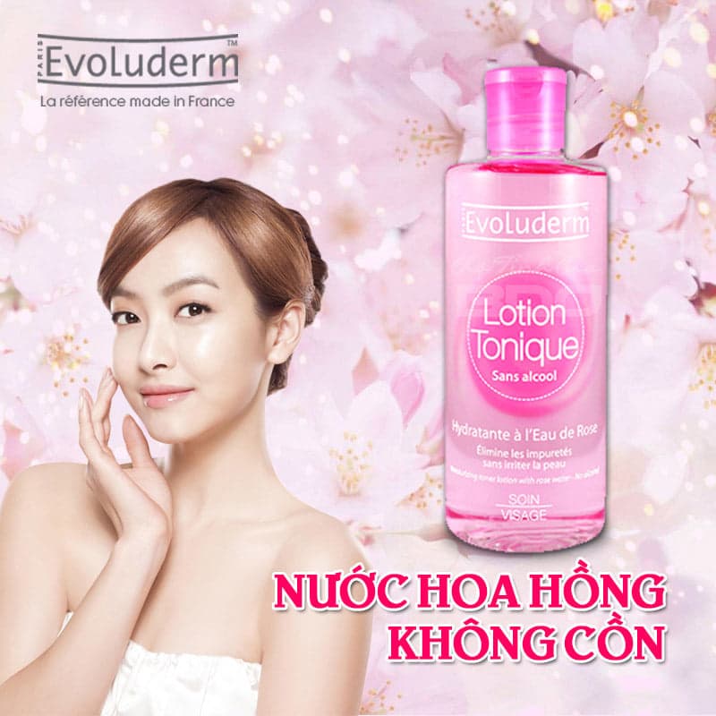 NƯỚC HOA HỒNG TẨY TRANG NHẸ Evoluderm Lotion Tonique 250ml