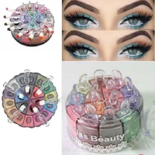 Set Phấn Mắt 14 Ô Kèm Cọ Kiss Beauty