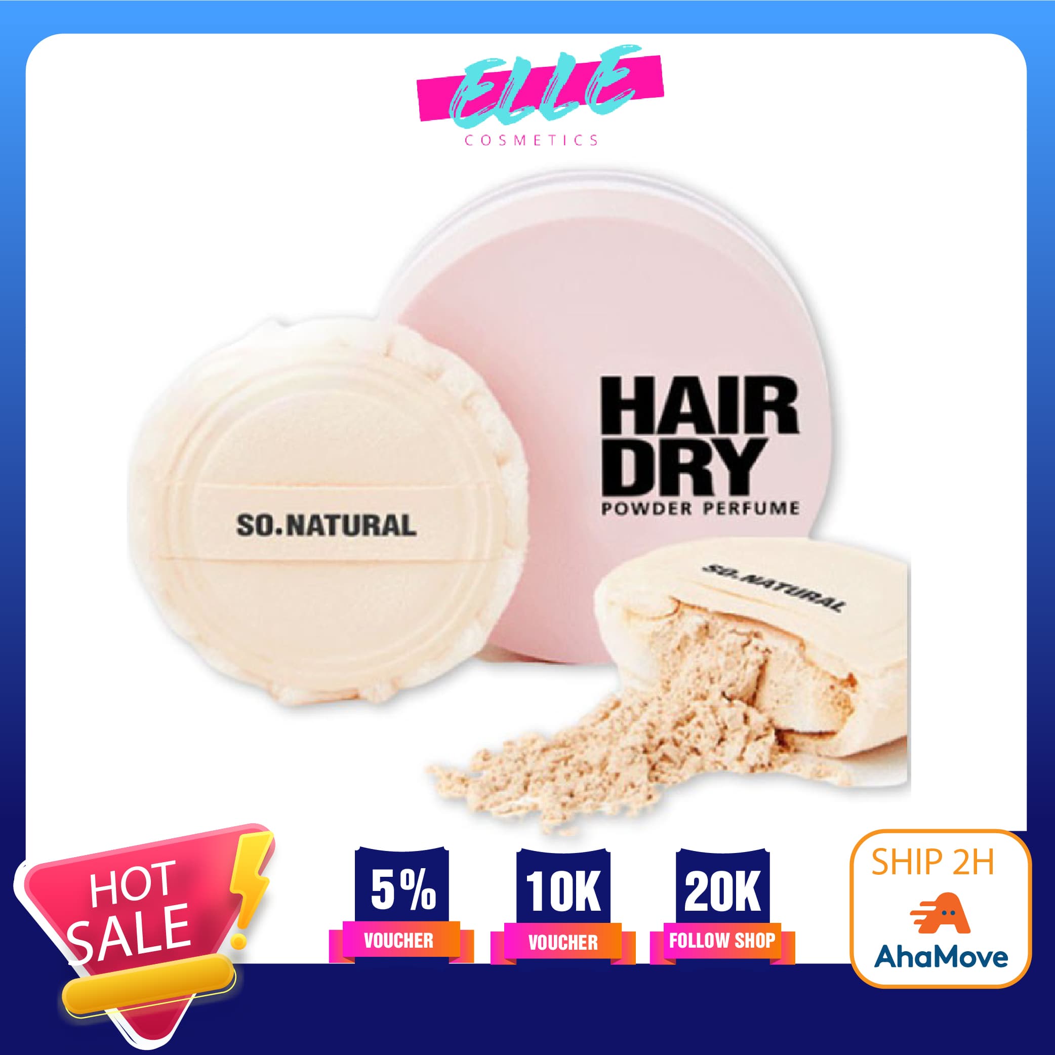 [HCM]Phấn phủ gội khô SO NATURAL HAIR DRY POWER PERFUME