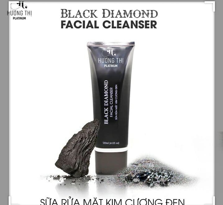Sữa rửa mặt kim cương đen Hương Thị Black Diamond Facial Cleanser 120ml 