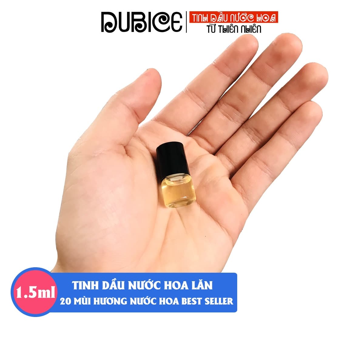 [Lưu hương 12h] Tinh dầu nước hoa Pháp dạng lăn mini 1.5ml mẫu thử hàng cao cấp 20 mùi nước hoa nam nữ