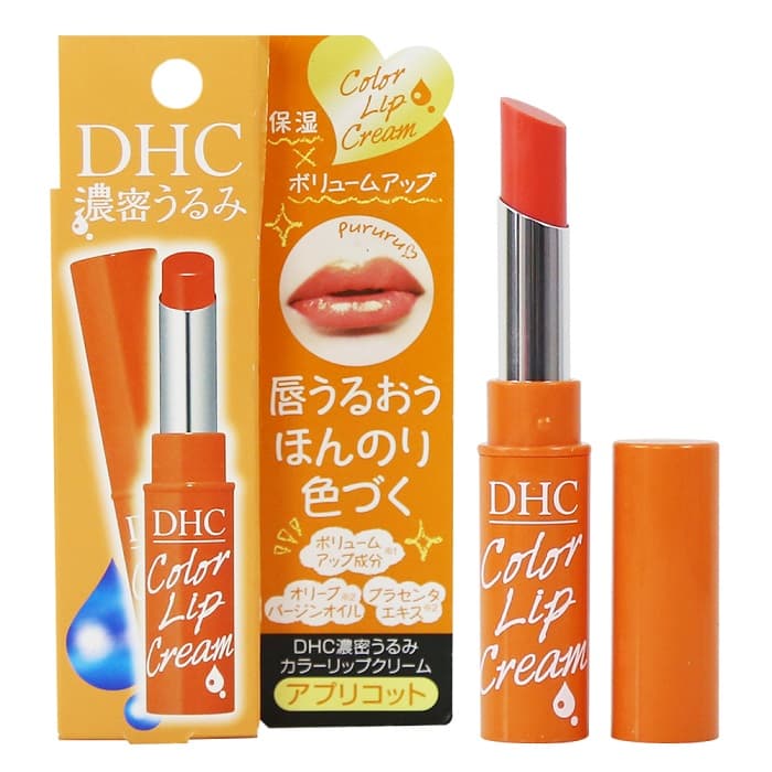 Son dưỡng môi có màu DHC Color Lip Cream (Màu cam mơ) - Made in Japan