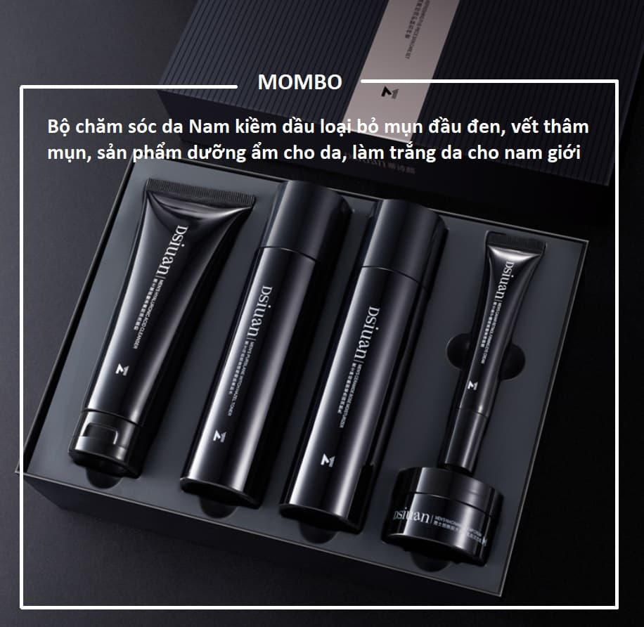 [HCM]Bộ chăm sóc da nam MENS kiềm dầu giảm mụn trắng da (sữa rửa mặttonersữa dưỡngkem mắtkem face)