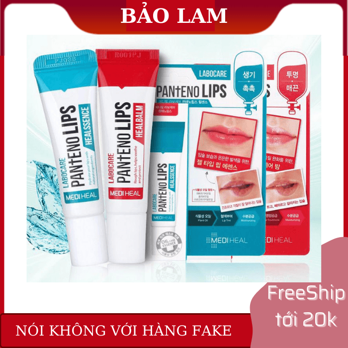 [HCM]Son Dưỡng chuyên dùng cho môi khô nứt nẻ thâm bợt màu nhợt nhạt Mediheal Labocare Panteno Lips 10ml