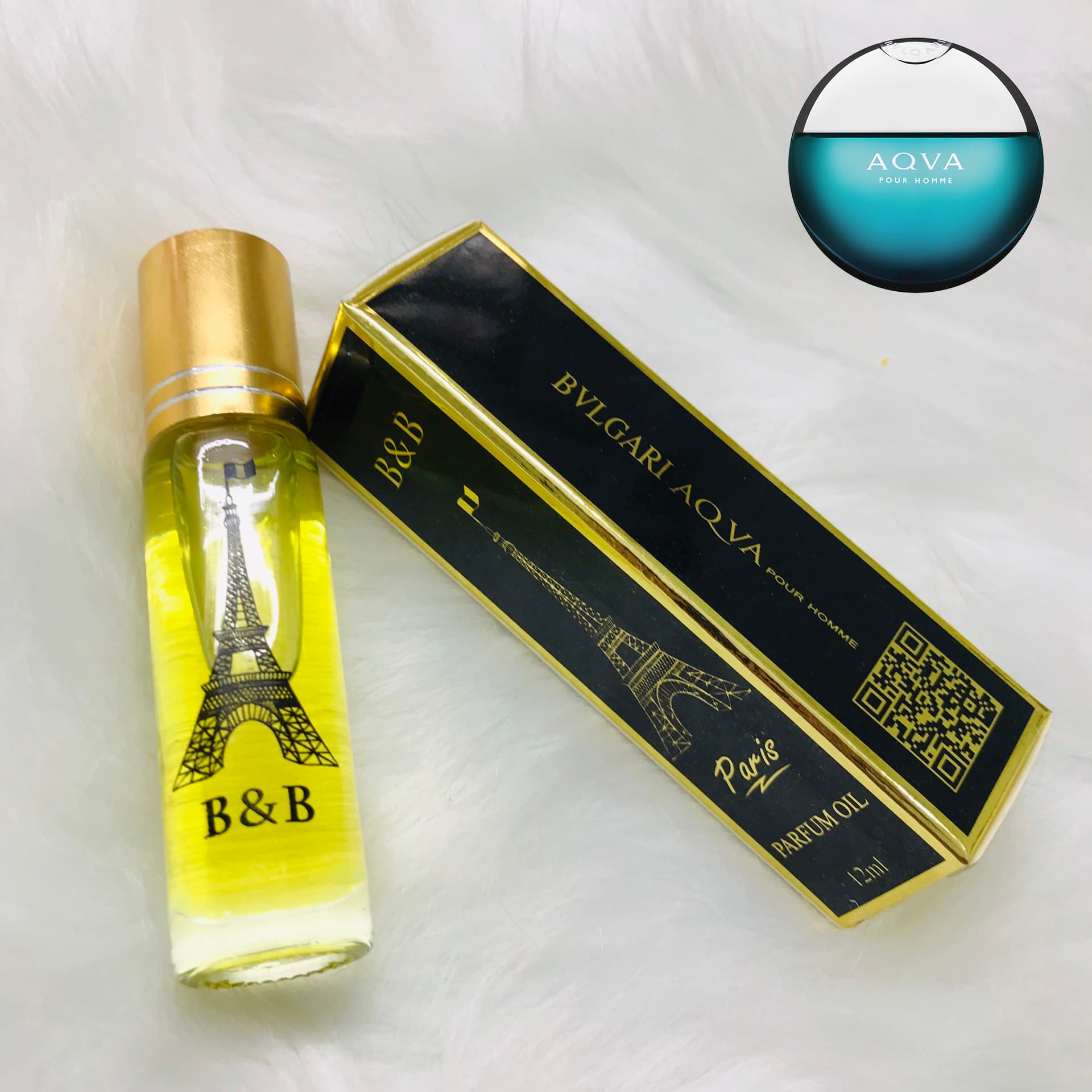 Tinh dầu nước hoa B&B AQVA pour homme dạng lăn mini cao cấp chính hãng thơm lâu