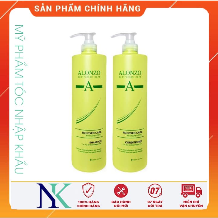 [HCM]Dầu Gội Xã Alonzo Cho Tóc Khô Và Hư Tổn 1000Ml