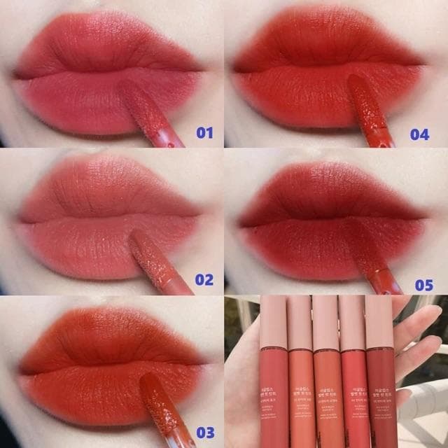 Son kem Eglips Velvet Fit Tint siêu lì 4g (#02 Vintage Coral - Màu cam san hô)
