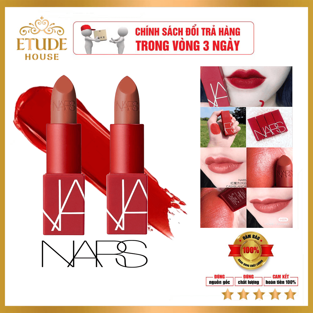 Son Môi Cao Cấp NARS Hot 2021. cung cấp độ ẩm ngăn ngừa tình trạng khô và nứt nẻ.