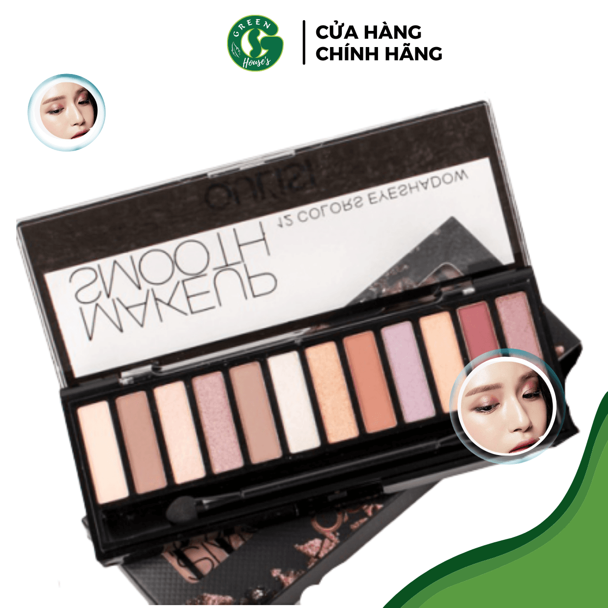 [HCM]Phấn mắt 12 màu cao cấp OULISI - Bảng phấn mắt hàng chính hãng -PM005