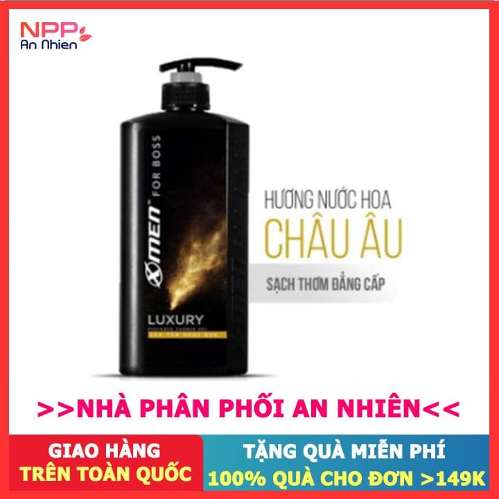 Sữa tắm Nước hoa X-Men For Boss Luxury 650g- NPP AN NHIÊN