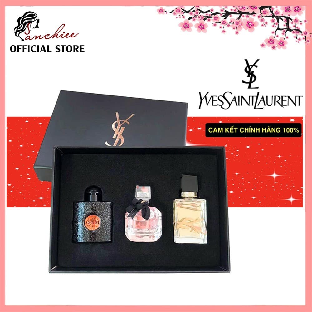 Bộ nước hoa mini chính hãng  Nước Hoa YSl Yves Saint Laurent Pháp. sang trọng khuyến rũ bí ẩn