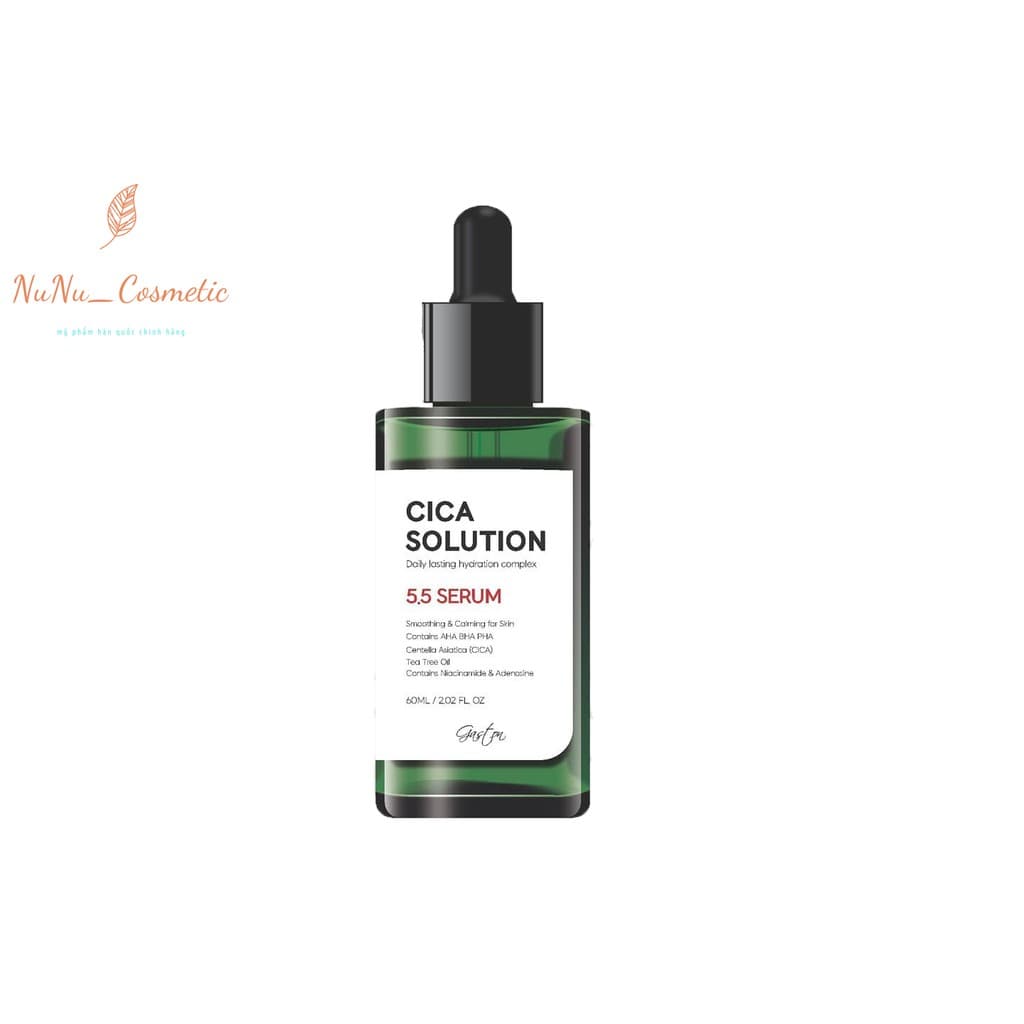 [HCM]Tinh Chất Ngừa Mụn Làm Dịu Da Gaston Cica Solution 5.5 Serum