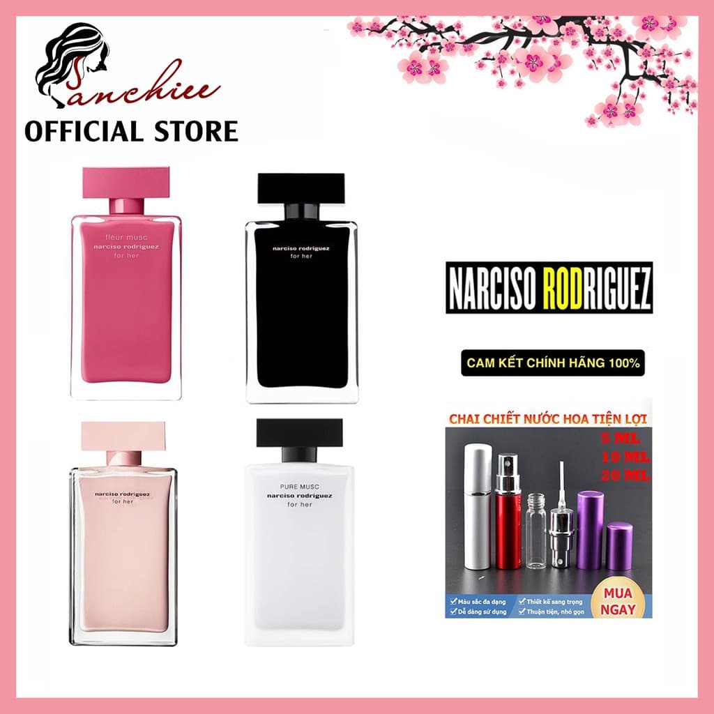 ❤️ Mẫu Thử 5/10/20ml❤️ Nước Hoa Nữ 𝙉𝙖𝙧𝙘𝙞𝙨𝙤 𝙁𝙤𝙧 𝙃𝙚𝙧 𝙀𝘿𝙋/𝙀𝘿𝙏/𝙁𝙡𝙚𝙪𝙧 𝙈𝙪𝙨𝙘 𝙛𝙤𝙧 𝙃𝙚𝙧/ 𝙋𝙪𝙧𝙚 𝙈𝙪𝙨𝙘. hót nhất 2021