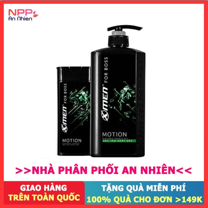 Combo Sữa tắm nước hoa 650g+Dầu gội Motion 180g- NPP AN NHIÊN