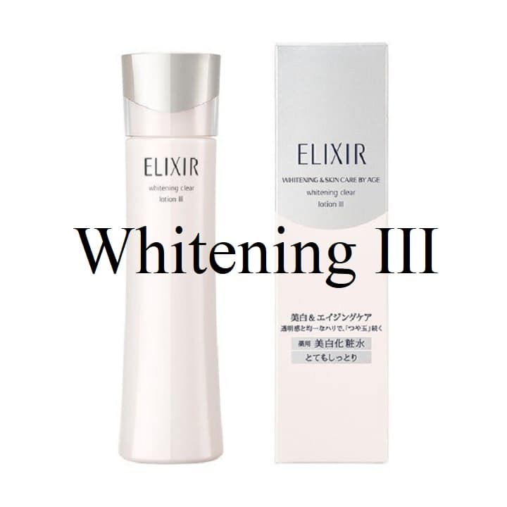 Nước hoa hồng trắng da Shiseido ELIXIR Whitening Clear Lotion III (170ml) (Cho Da khô)