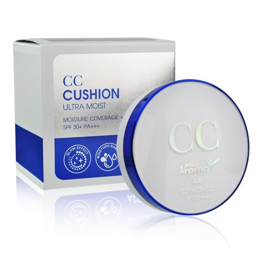 Phấn nước trang điểm không tì vết Aroma CC Cushion Ultra Moist Hàn Quốc 15g (2 lõi)