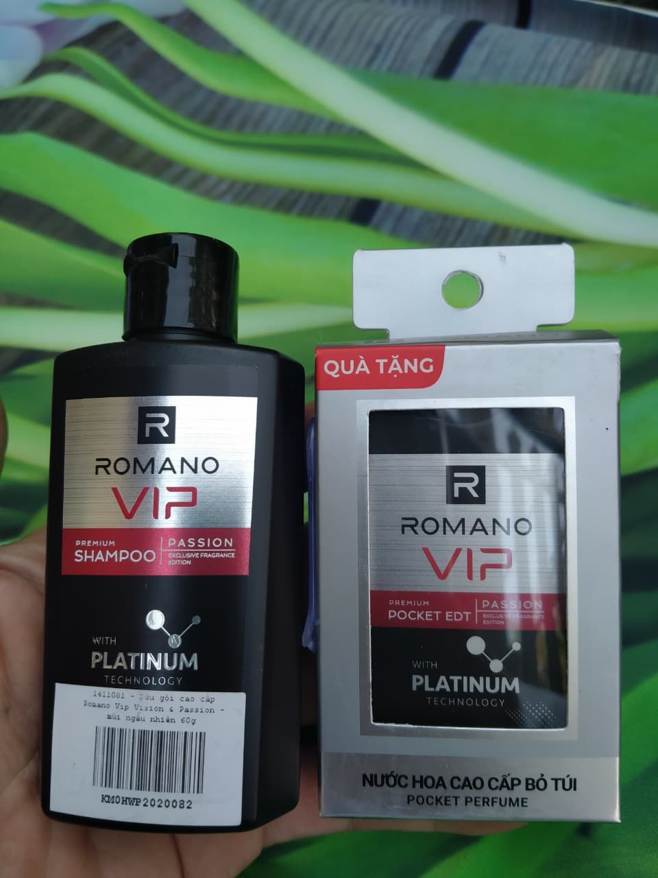[HCM]Vip- Combo 1 Dầu Gội Romano 60g Hương Nước Hoa Vip 1 Nước Hoa Bỏ Túi VIP 18ml - Bộ Mini