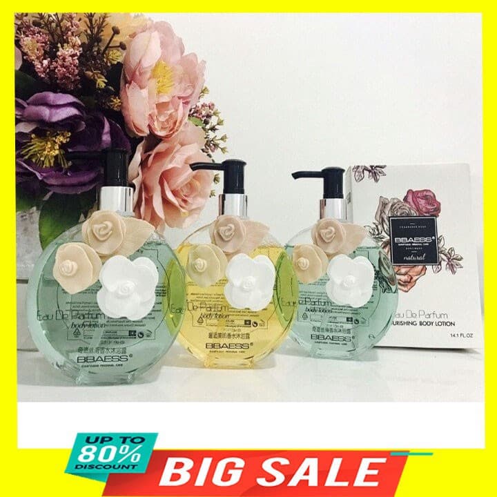 [ Flash Sale ] Sữa tắm nước hoa 3 bông hoa 400ml