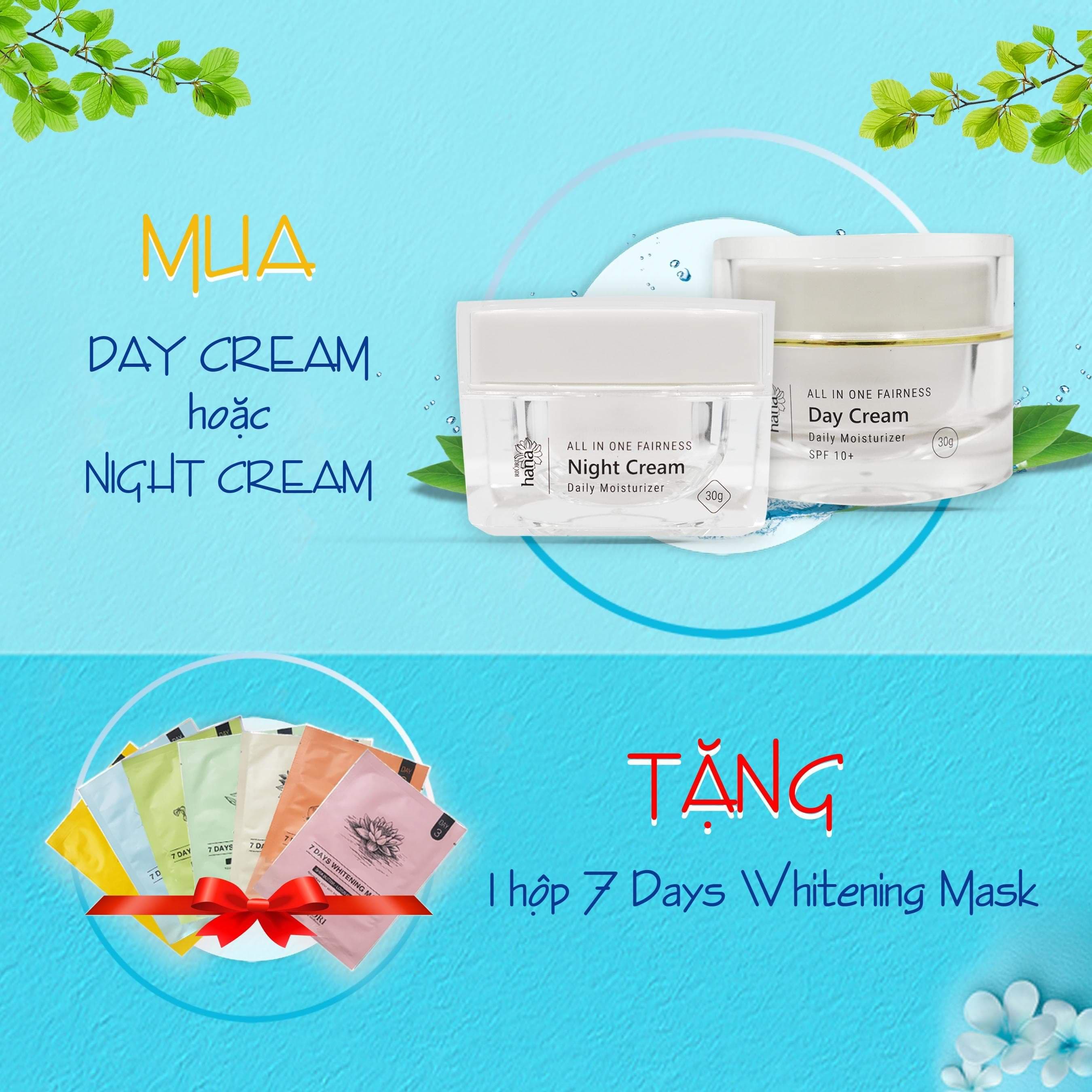 Kem dưỡng da ban ngày Riori 30g tặng 1 hộp mặt nạ 7 ngày- Day Cream 30g