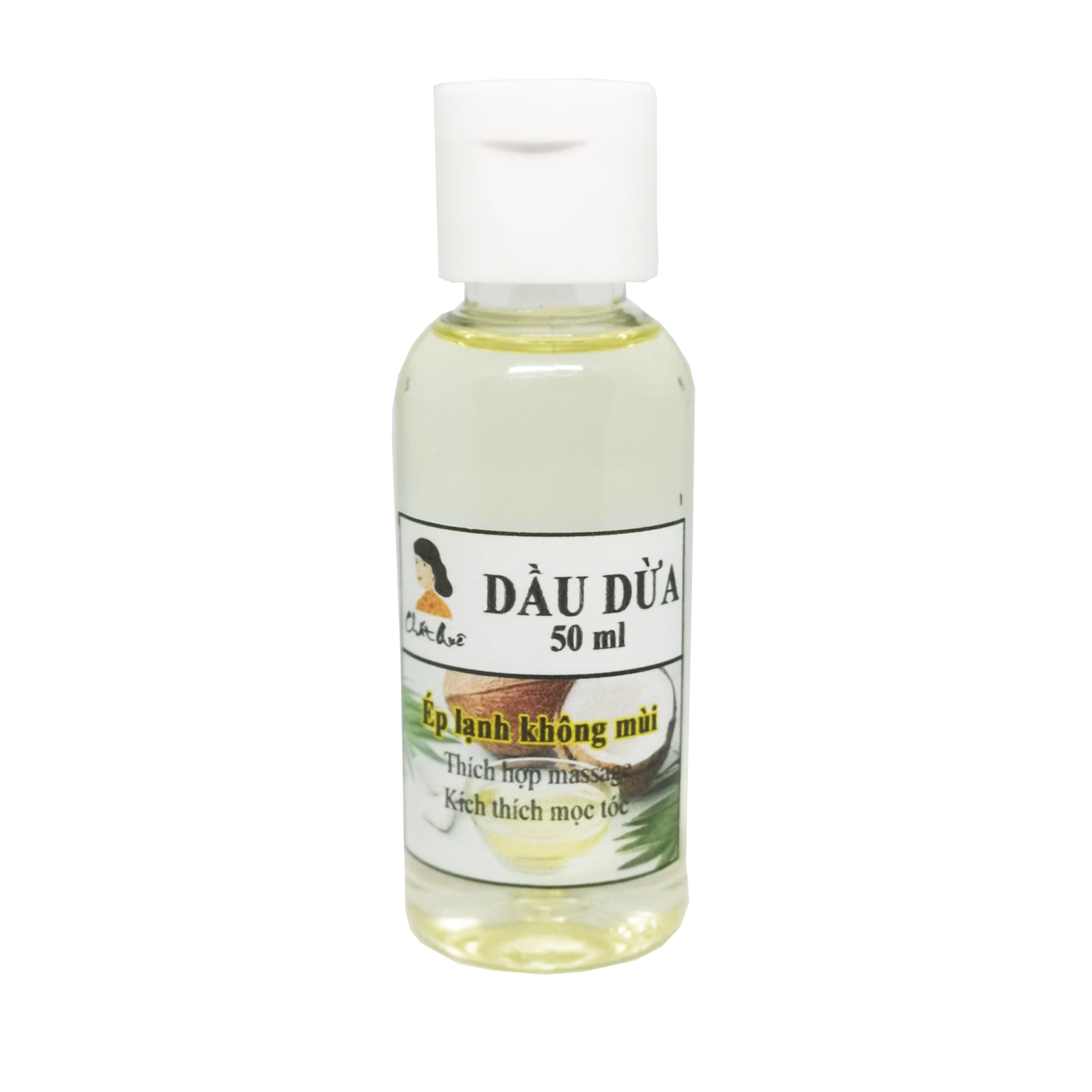 Dầu dừa nguyên chất dưỡng da dưỡng tóc dưỡng mi bôi da massage - Loại ép lạnh không mùi [Tặng bạch tuộc massage 1 xà bông thiên nhiên khăn mặt]- Dùng để massage da và kích thích mọc tóc