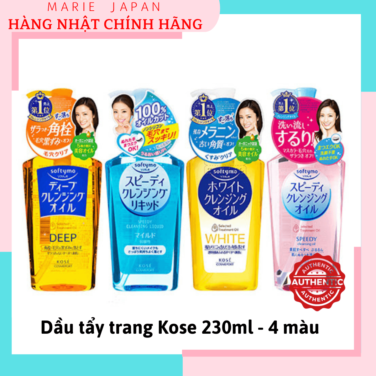 Dầu tẩy trang KOSE SOFTYMO CLEANSING OIL [CHÍNH HÃNG]