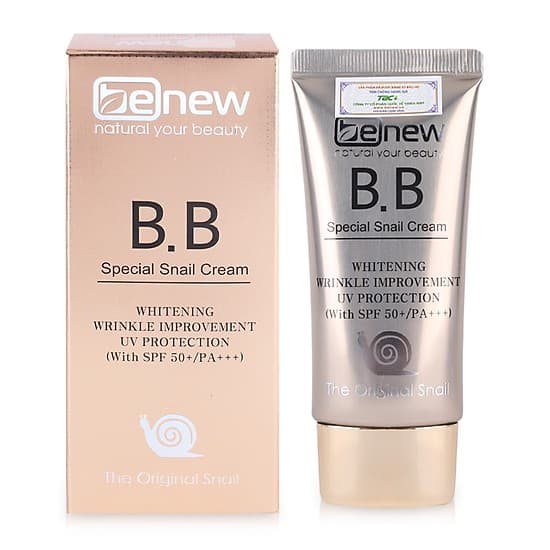 Kem Nền Chống Nhăn Và Che Khuyết Điểm BB Special Snail Cream Spf50+ Pa+++ Hàn Quốc 50ml - Hàng Chính Hãng