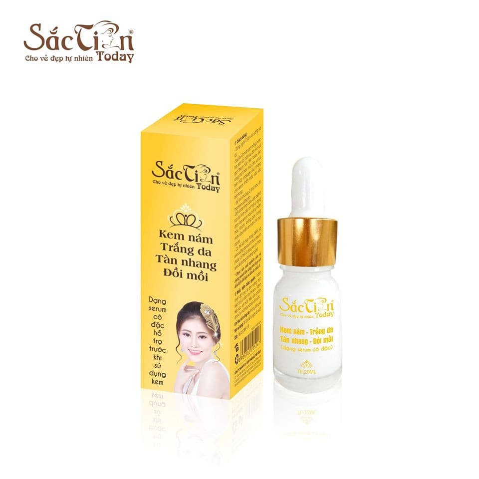 Kem nám trắng da tàn nhang đồi mồi Sắc Tiên Today 10ml (dạng Serum)
