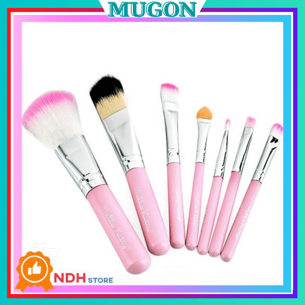 Bộ cọ trang điểm 7 cây mềm mượt kèm hộp đựng (Hồng) được làm từ lông tự nhiên mềm mại độ đàn hồi tốtBộ cọ trang điểm Hello Kitty 7 món hộp thiết siêu xinh  bộ cọ trang điểm 7 cây bộ cọ hello kittycọ trang điểmbộ trang điểmhộp trang điểmhộp trang