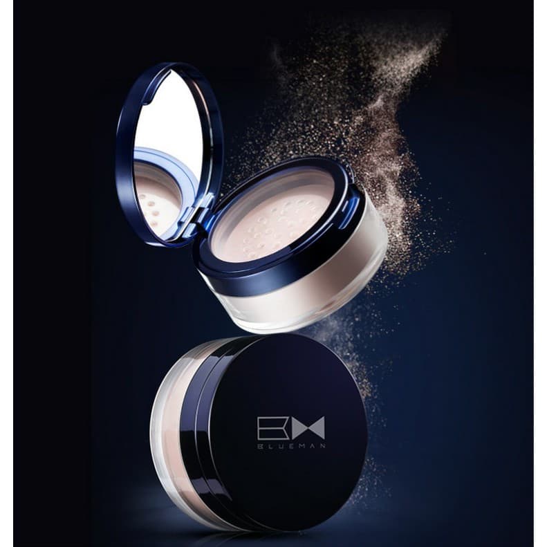 (Xả Kho) Phấn Phủ Dạng Bột Cho Nam Makeup Che Khuyết Điểm Kiềm Dầu BlueMan