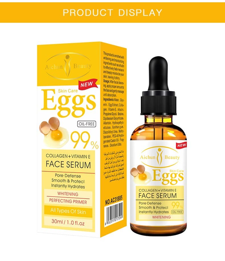 Serum Trứng trắng da mờ thâm và đốm nâu giảm nếp nhăn 30ml