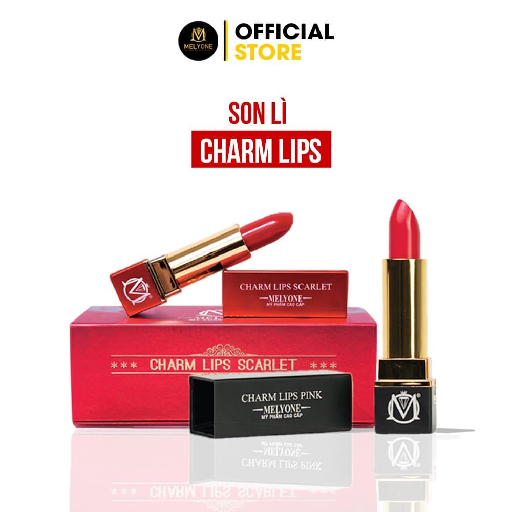 [MUA 1 TẶNG 1] Son Môi Kem Lì CHARM LIPS Bền Màu Lâu Trôi Hoàn Toàn Không Gây Khô Môi Và Không Chứa Chì - Mỹ Phẩm Cao Cấp MELYONE