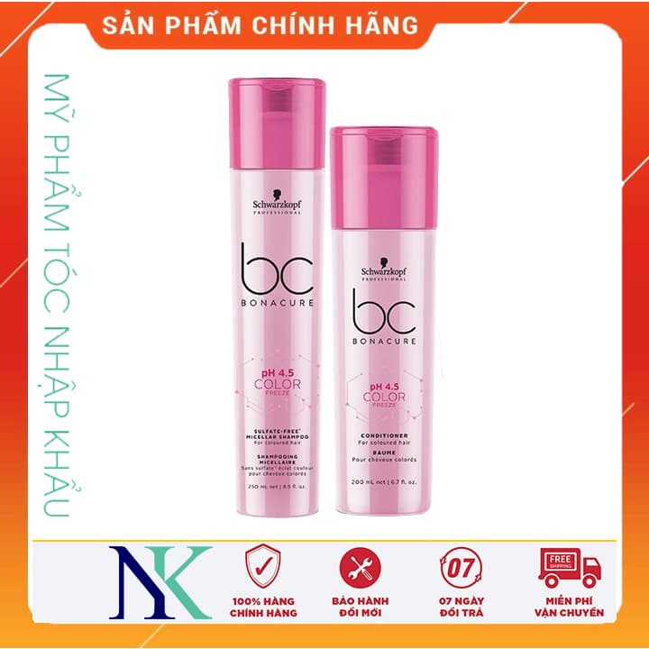 [HCM]Dầu Gội Xã Dưỡng Màu Bc Color Freeze Sulfate 250Ml + 200Ml