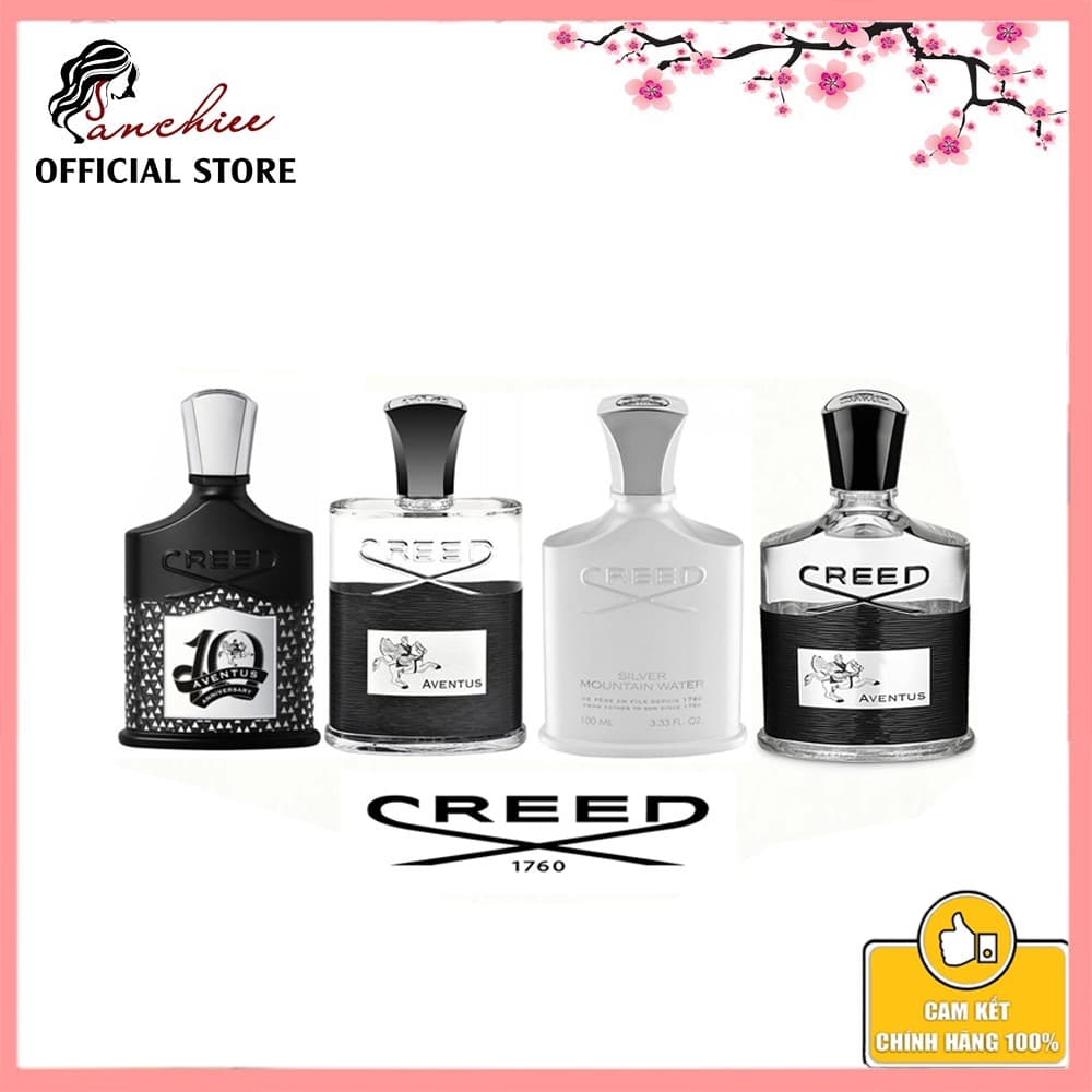 Nước hoa Nam Chính Hãng  Creed. Mùi Hương nam tinh và mạnh mẽ  Độ lưu hương Lâu trên 12h (5/10/20ml)
