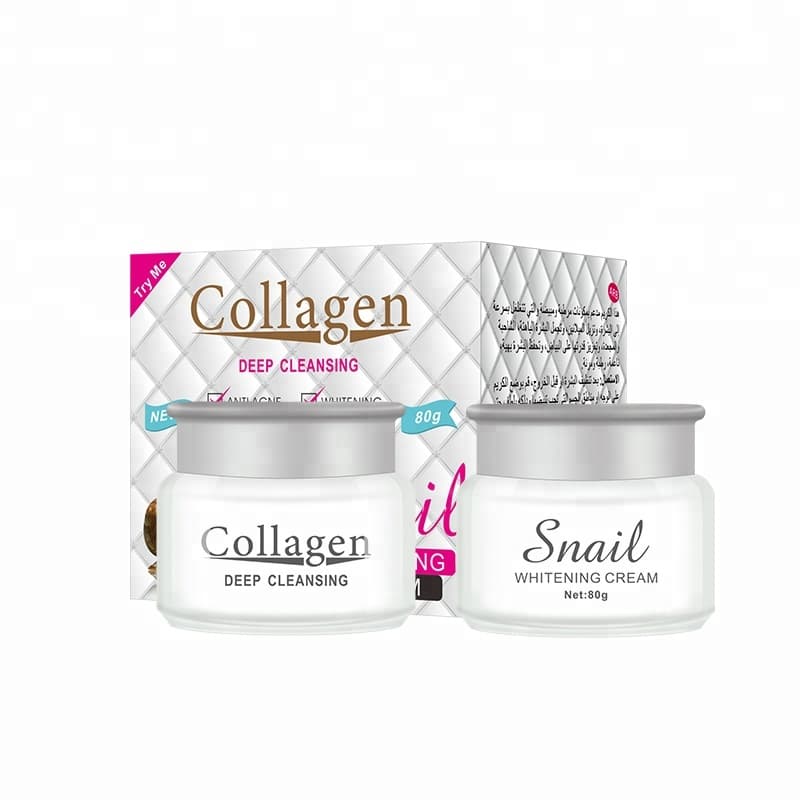 Kem dưỡng da mặt Collagen Snail Deep Cleansing Whitening Cream 80gr