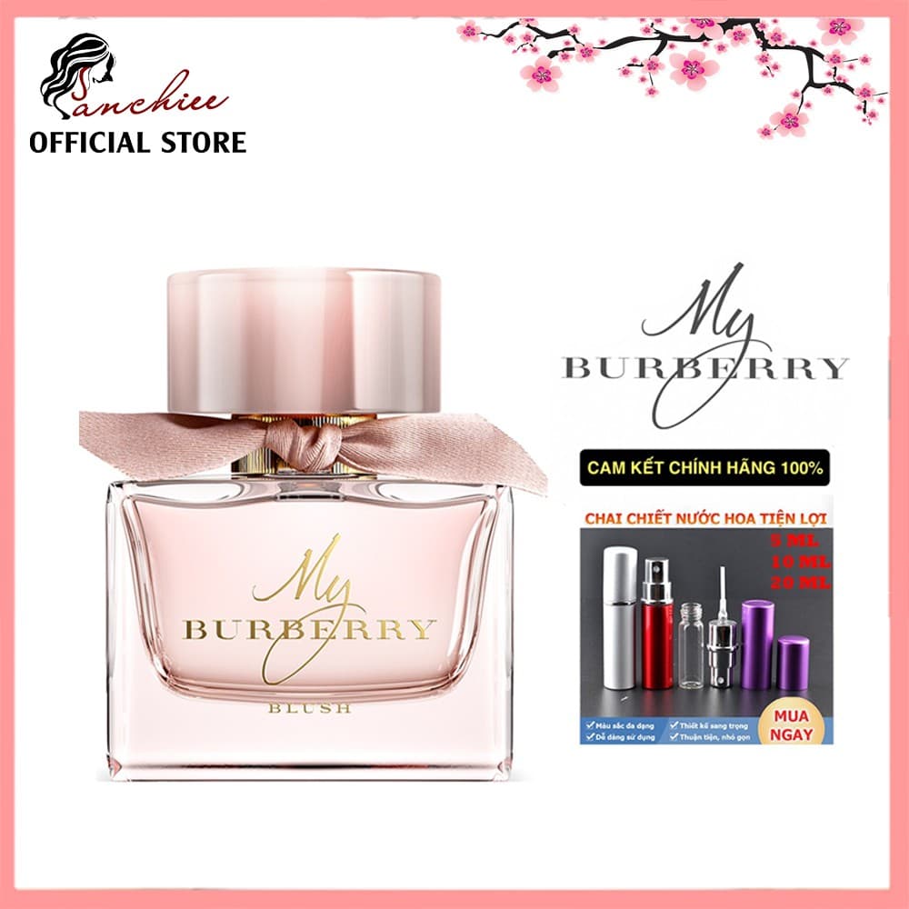 Nước hoa mini [𝘊𝘩𝘪́𝘯𝘩 𝘏𝘢̃𝘯𝘨]  Nước Hoa My Burberry Blush Eau De Parfum 5/10/20ml
