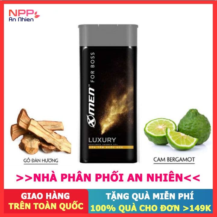 Sữa Tắm Nước Hoa X Men For Boss Luxury 180G- NPP AN NHIÊN