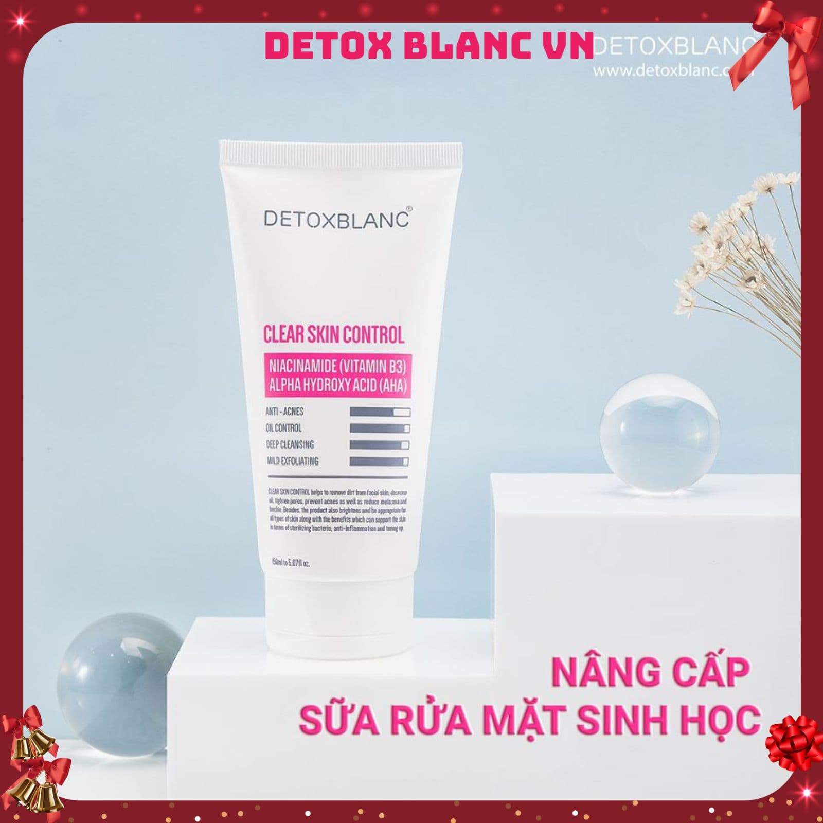 Sữa rửa mặt Detox BlanC Clear Skin Control (150ml)