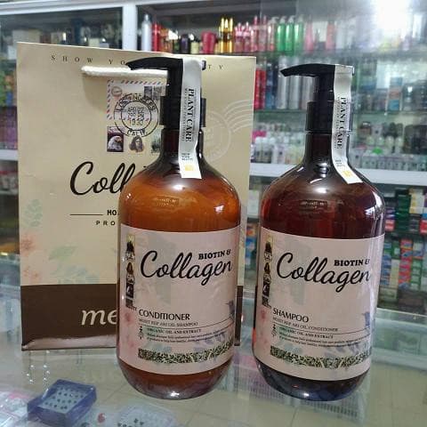 Bộ dầu gội xả chống rụng tóc Biotin collagen argan mefaso 800ml Ý