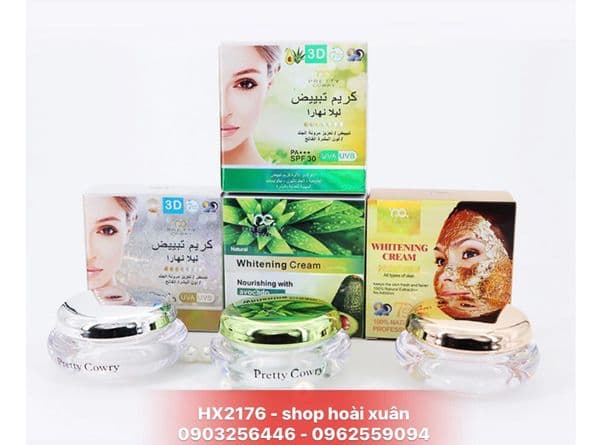 [HCM]Kem dưỡng trắng da ngọc trai chống nắng Whitening Cream Pretty Cowry Beauty cream - HX2176