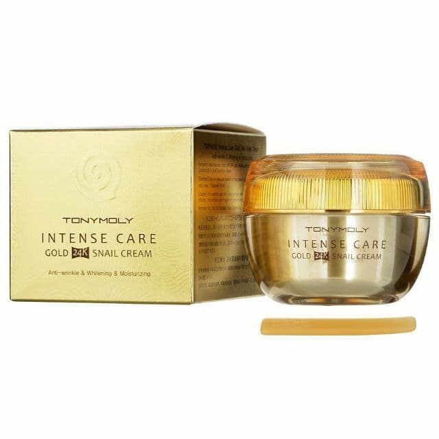 Kem dưỡng da ốc sên vàng 24k TonyMoly INTENSE CARE GOLD 24K SNAIL CREAM chống lão hóa mờ sạm nám sáng da và làm đều màu da 45ml.