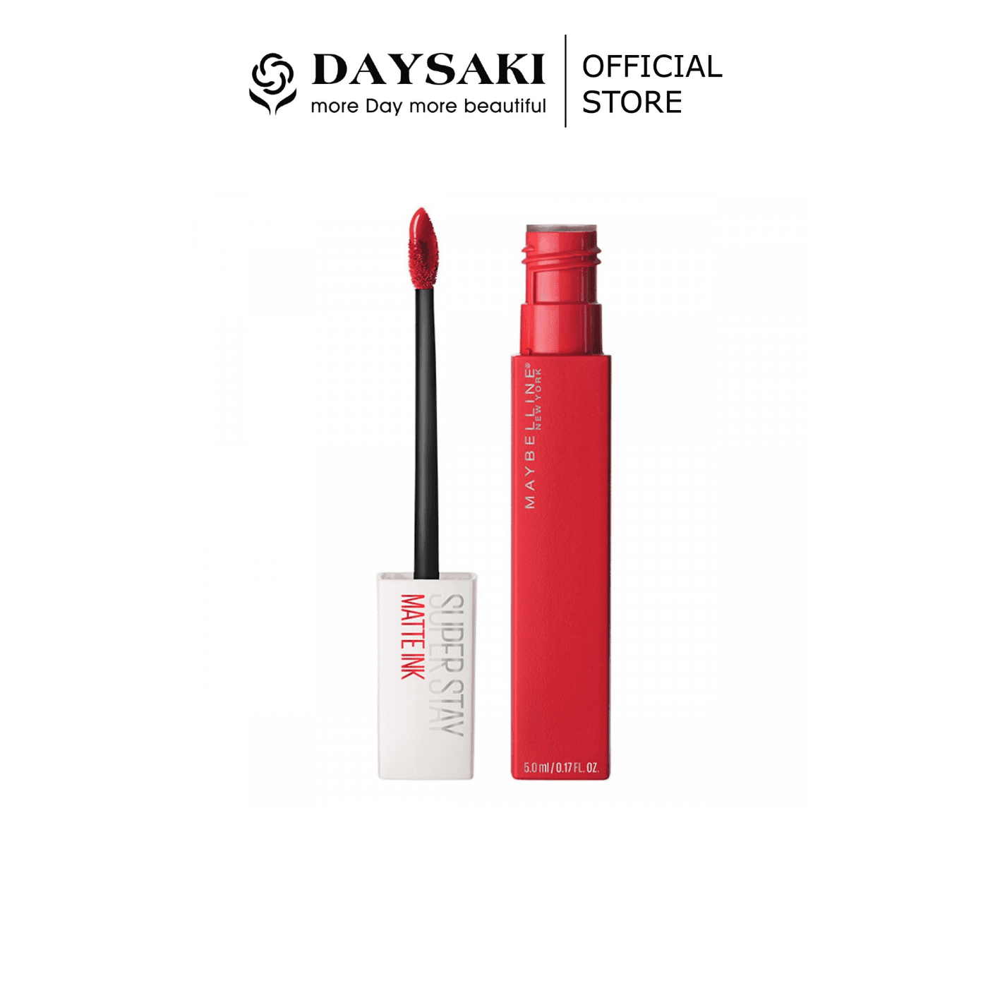 [HCM]Maybelline Son Kem Lì 16h Lâu Trôi Super Stay Matte Ink Lipstick- 20 Đỏ Hồng Pioneer 5ml