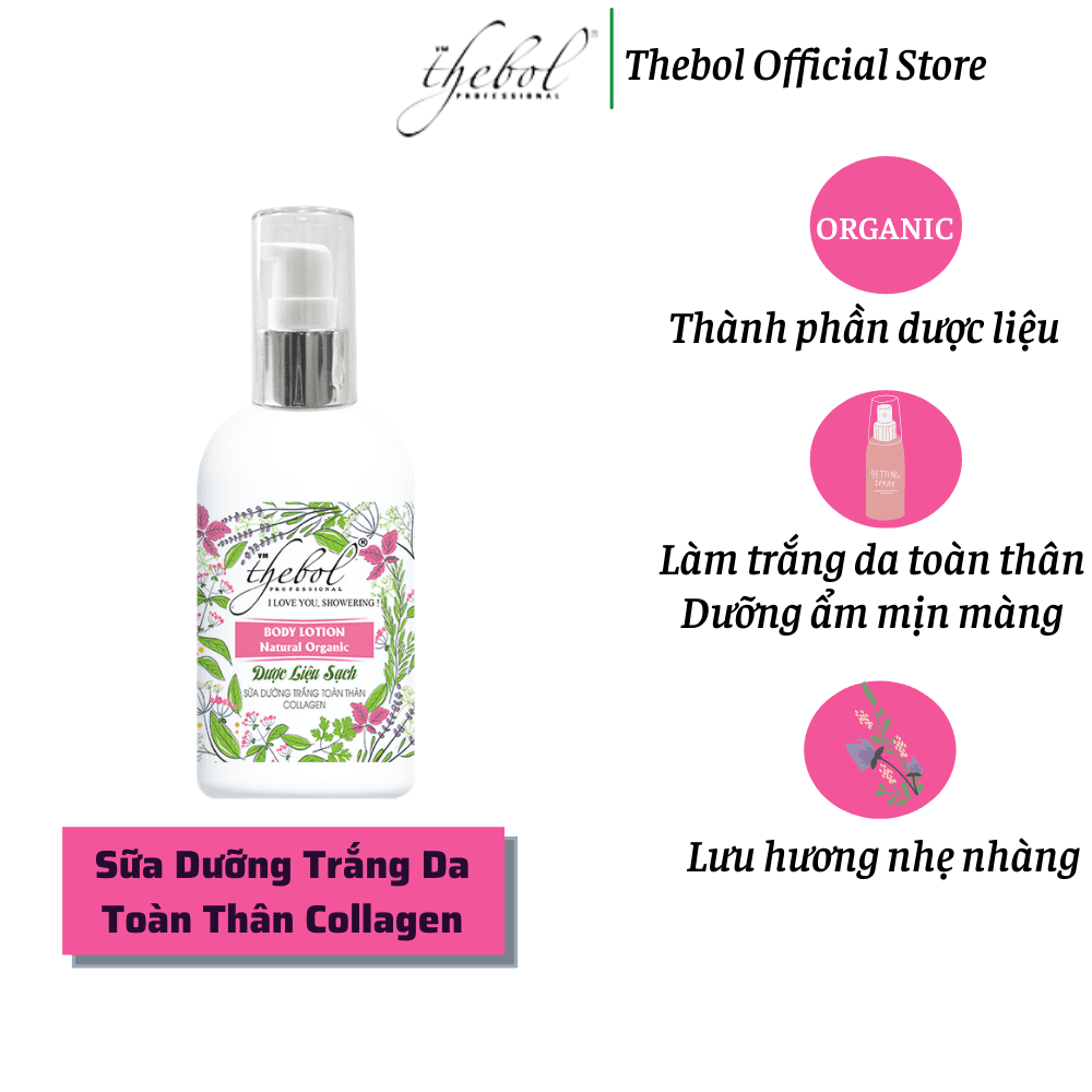 [HCM]Sữa Dưỡng Ẩm Trắng Toàn Thân Collagen Thebol