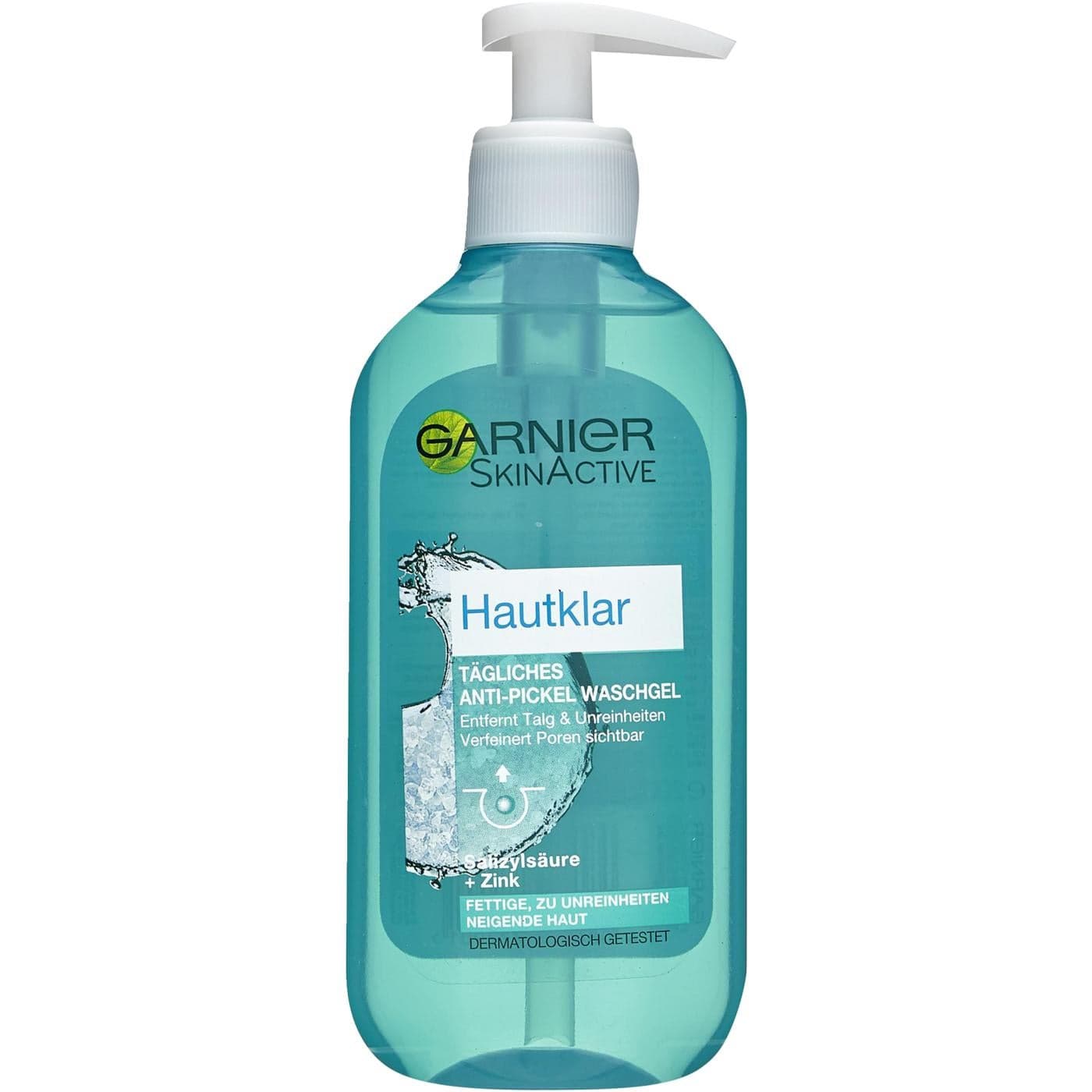Sữa rửa mặt cho da dầu mụn Garnier Hautklar Tägliches Anti-Pickel Wasch Gel  200ml