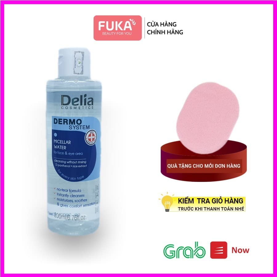 Nước hoa hồng DELIA - Nước cân bằng Micellar Water làm sạch sâu cân bằng da