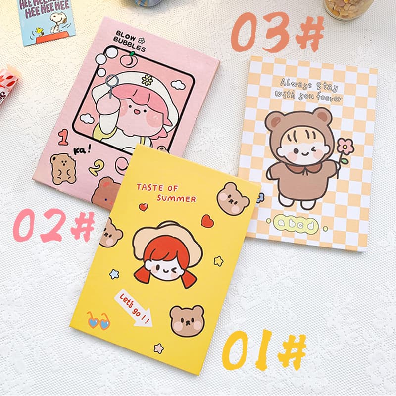 [HCM]【Urbeauty Mall】Gương trang điểm để bàn họa tiết hoạt hình dễ thương gấp gọn lại được dành cho học sinh nữ